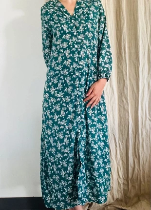 Robe longue à boutons verte et blanche - Taille 42, brand: Jaminni&Cie, condizioni: Ottime, taglia: XL / IT 46 / EU 42, €15.00, €16.45 include la Protezione acquisti Pro