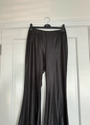 I Saw It First - Wet Look High Waisted Flares, brand: I Saw it First, condition: Very good, size: L / 40 / 12, €1.50, €2.28 includes Buyer Protection