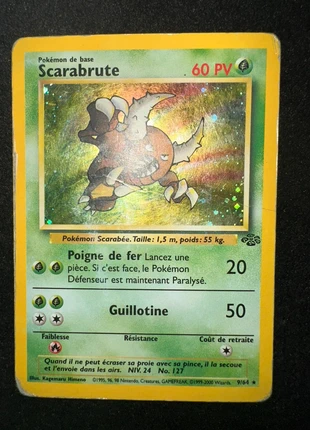 Carte Pokémon - Scarabrute 9/64 Jungle, marca: Pokémon, estado: Bom, €13.00, €14.35 inclui Proteção do Comprador