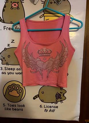 pink y2k cybersigilism heart angel crown princess crop top, brand: vinted, condition: Very good, size: S / UK 8-10, £2.89, £3.73 includes Buyer Protection