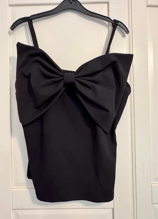 Black bow top, brand: F&F, condition: New with tags, size: XL / 14, £8.00, £9.10 includes Buyer Protection