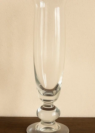 Vase soliflore en verre transparent sur pied – 26 cm, marque: sans, état: Très bon état, 6,00 €, 7,00 € Protection acheteurs incluse