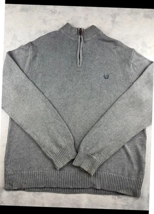 Pull Half zip Chaps gris vintage - taille XL, marke: CHAPS, zustand: Sehr gut, größe: XL, 10,00 €, 11,20 € inklusive Vinted-Käuferschutz