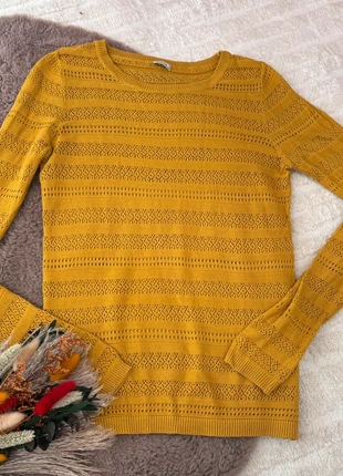 Pull ajouré jaune moutarde – taille XS – Pimkie, marque: Pimkie, état: Très bon état, taille: XS / 34 / 6, 10,00 €, 11,20 € Protection acheteurs (Pro) incluse