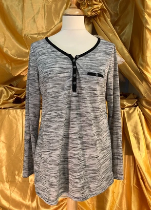 T-shirt manches longues gris chiné Kiabi taille L, marca: Kiabi, estado: Muito bom, tamanho: L / 40 / 12, €3.00, €3.85 inclui Proteção do Comprador Pro