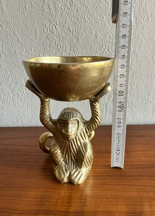 Bronzen aapje met schaal, marca: NO LABEL, estado: Nuevo sin etiquetas, 15,00 €, 16,45 € Protección al comprador incluida