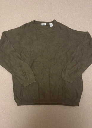 Vintage IZOD Olive Green Cotton Jumper - Size Medium, brand: Vintage, condition: Very good, size: M, £4.50, £5.43 includes Buyer Protection