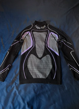 T shirt manche longue purple place près du corps noir violet taille S/M, marque: PurplePlace, état: Neuf sans étiquette, taille: S, 40,00 €, 42,70 € Protection acheteurs incluse