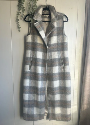 Nukus Rosa long body warmer vest gilet soft 10% wool size S, merk: NUKUS, staat: Heel goed, maat: S / 36 / 8, € 25,00, € 26,95 inclusief Kopersbescherming