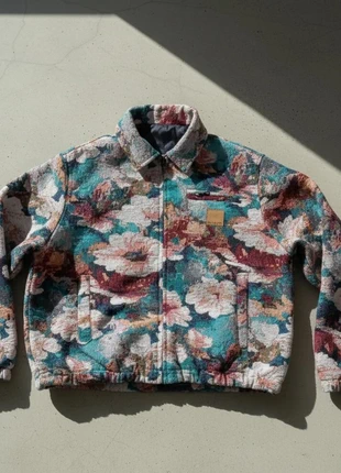 Veste à motif floral multicolore, texture épaisse, condition: Very good, size: M / 38 / 10, €52.90, €56.25 includes Buyer Protection