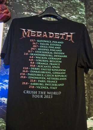 Megadeth tour shirt, marca: megadeth, estado: Novo sem etiquetas, tamanho: M, €30.00, €32.20 inclui Proteção do Comprador