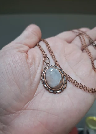 Collana vintage in quarzo ialino sfaccettato – rame anticato 🌛, marca: mrs.macabrette, estado: Novo sem etiquetas, €11.11, €12.37 inclui Proteção do Comprador