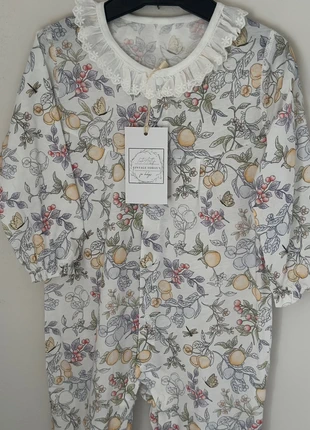 Pyjama fin en jersey – 24/36 mois – Imprimé fruits & fleurs, brand: vintage today’s, condizioni: Nuovo con cartellino, taglia: 24-36 mesi / 92 cm, €14.50, €15.93 include la Protezione acquisti Pro