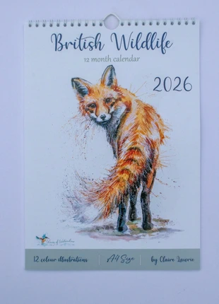 Beautiful British wildlife watercolour wall calendar A4 size Brand new. Christmas gift 🎁, brand: Wavesofwatercolour, condition: New with tags, £8.00, £9.10 includes Buyer Protection