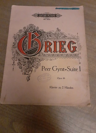 Partition de musique ancienne ,Grieg ,Pierre Gynt, état: Bon état, 10,00 €, 11,20 € Protection acheteurs incluse