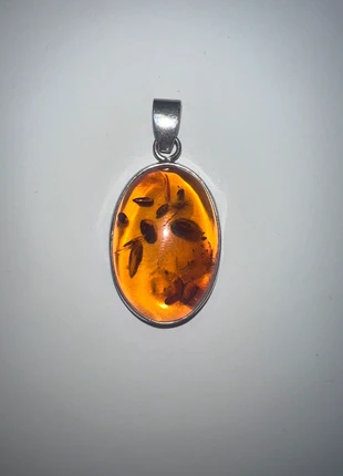 Genuine Amber pendant, brand: Silver, condition: New without tags, £15.00, £16.45 includes Buyer Protection