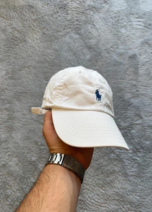 Chapeau casquette d’été Ralph Lauren couleur blanc logo bleu marine réglable, marke: Ralph Lauren, zustand: Sehr gut, größe: Einheitsgröße, 13,00 €, 14,35 € inklusive Vinted-Käuferschutz