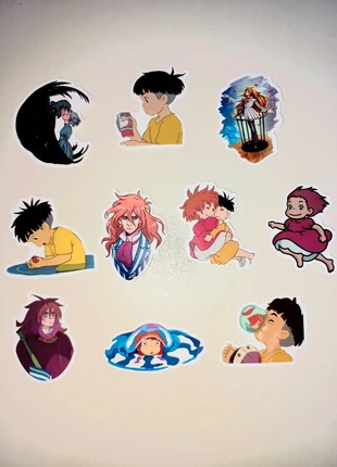 Lot de 10 stickers Ponyo sur la falaise, brand: Studio Ghibli, condition: New without tags, size: One size, €2.00, €2.80 includes Buyer Protection