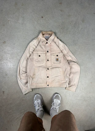 Carhartt WIP Detroit Jacket – Faded Sand size L, marca: Carhartt, estado: Bom, tamanho: L, €59.99, €63.69 inclui Proteção do Comprador