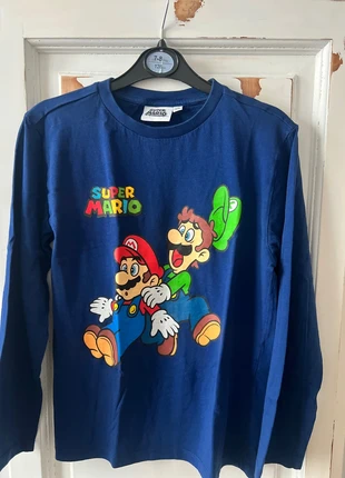 Maglia blu bambino, marque: Super Mario, état: Très bon état, taille: 10 ans / 140 cm, 2,00 €, 2,80 € Protection acheteurs incluse