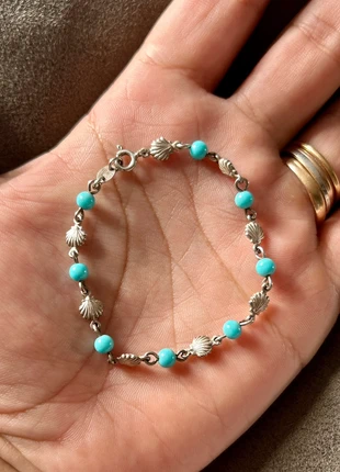Bracelet coquillages en argent massif, marca: Argent, estado: Muito bom, €17.95, €19.55 inclui Proteção do Comprador Pro