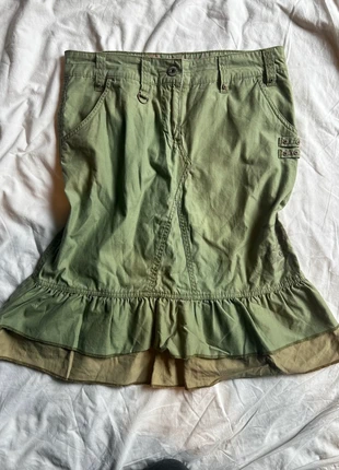 Y2K Olive Green Grunge-core Skirt, brand: Protest, condition: Very good, size: XL / UK 20-22, £12.00, £13.30 includes Buyer Protection