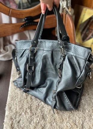 Sac cabas Francinel gris métallisé, brand: Francinel, condition: Very good, €35.50, €37.98 includes Buyer Protection