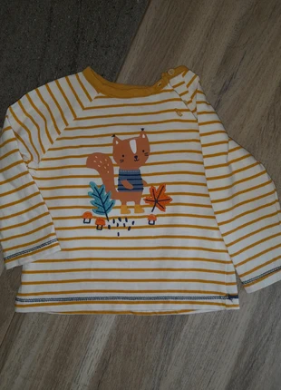 T shirt à manches longues, merk: Mots d'enfants, staat: Heel goed, maat: 9-12 maanden / 74 cm, € 1,00, € 1,75 inclusief Kopersbescherming