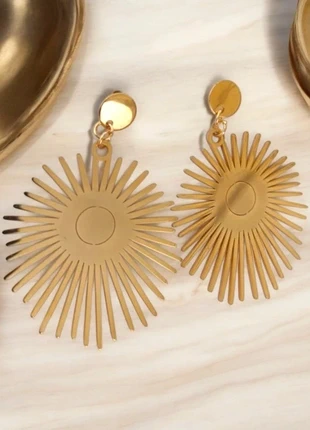 Boucles d'oreilles soleil acier inoxydable, merk: Fait Main, staat: Heel goed, € 11,99, € 13,29 inclusief Kopersbescherming Pro