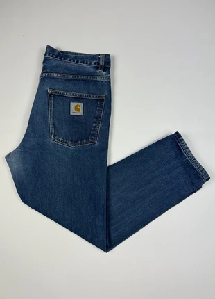 Jean - Carhartt - Newel Pant - Bleu - Coupe droite - Vintage Y2K Workwear - W32 FR42 - Très bon état, brand: Carhartt, condizioni: Ottime, taglia: IT 42 | W32, €39.00, €41.65 include la Protezione acquisti