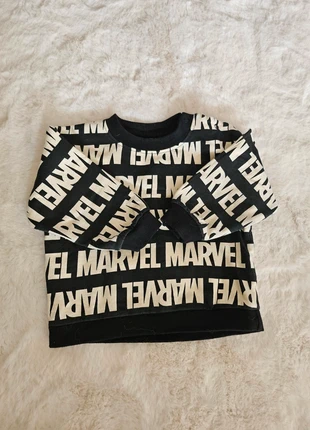 Sweat Marvel 18 mois blanc et noir, brand: Zeeman, condition: Very good, size: 18-24 months / 86 cm, €4.00, €4.90 includes Buyer Protection