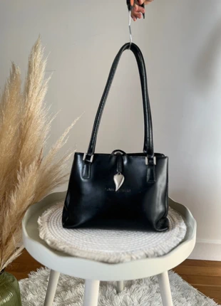 Sac à main Lancaster en cuir noir – Vintage, brand: Lancaster, condition: Good, €25.00, €26.95 includes Buyer Protection