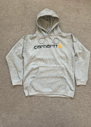 Grey Carhartt Rework Hoodie Men’s with logo across the front., brand: Carhartt, condition: New without tags, size: M, £19.00, £20.65 includes Buyer Protection