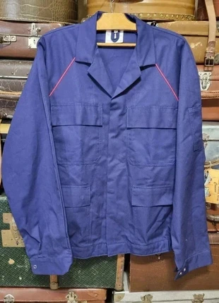 Vintage French Work Jacket – Navy Blue – Red Piping – Size 52 – 1990s Deadstock – Measures below, marque: WORKWEAR, état: Neuf avec étiquette, taille: XL, 14,00 €, 15,40 € Protection acheteurs (Pro) incluse