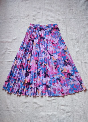 Gonna lunga fantasia plissettata con stampa floreale/Midi vintage retro skirt L/XL 40/42, brand: Shein, condizioni: Nuovo senza cartellino, taglia: L / IT 44 / EU 40, €6.00, €7.00 include la Protezione acquisti