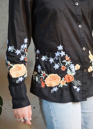 Vintage geborduurde blouse, merk: Vintage Dressing, staat: Goed, maat: M / 38 / 10, € 29,00, € 31,15 inclusief Kopersbescherming Pro