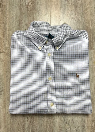 Chemise Ralph Lauren manche longue couleur bleu à carreaux taille S en bon état, marke: Ralph Lauren, zustand: Gut, größe: S, 20,00 €, 21,70 € beinhaltet Vinted-Käuferschutz Pro
