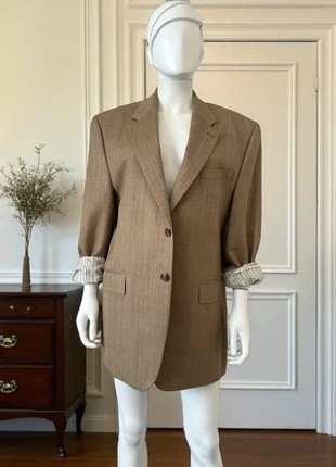 Ralph Lauren vintage 90s brown plaid wool silk sport coat oversized boyfriend blazer smart casual, brand: Ralph Lauren, condition: Very good, size: 42R, £69.00, £73.15 includes Buyer Protection