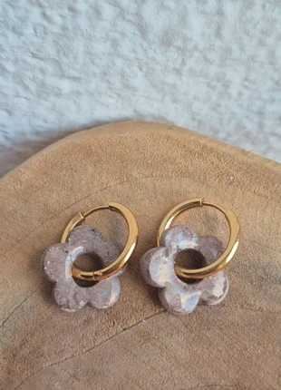 ##boucles d'oreilles #fleurs #acier inoxydable #femme #vinted #vintedfrance #doré #marron #automne, marque: Fait Main, état: Neuf avec étiquette, 6,00 €, 7,00 € Protection acheteurs incluse
