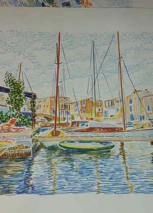 Dessin sur carton vintage, merk: Pastel, staat: Heel goed, € 19,00, € 20,65 inclusief Kopersbescherming