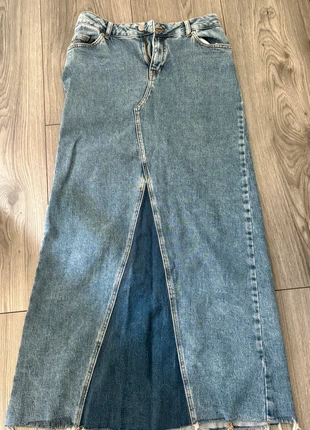 Maxi Denim Rok, merk: NA-KD, staat: Nieuw zonder prijskaartje, maat: XS / 34 / 6, € 10,00, € 11,20 inclusief Kopersbescherming