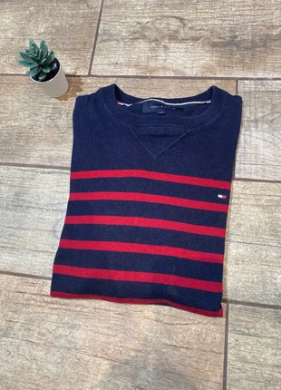 Pull | Sweat Tommy Hilfiger Vintage Noir et Rouge Taille S, marque: Tommy Hilfiger, état: Très bon état, taille: S, 16,00 €, 17,50 € Protection acheteurs incluse