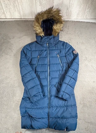 Parka épaisse avec capuche en fausse fourrure marine Tommy Hilfiger femme taille L, marque: Tommy Hilfiger, état: Très bon état, taille: L / 40 / 12, 45,00 €, 47,95 € Protection acheteurs incluse