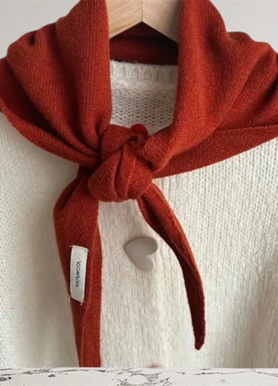 Écharpe tricoté à la main 100% laine couleur caramel bufanda scarf, état: Neuf avec étiquette, 30,00 €, 32,20 € Protection acheteurs incluse