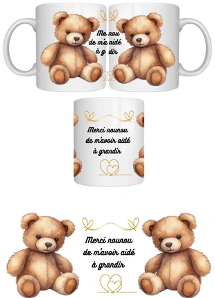 mug personnalisé nounou2, brand: Fait Main, condition: New without tags, €12.00, €13.30 includes Buyer Protection Pro