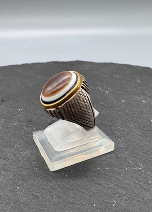 Bague Agate, zustand: Neu, größe: 60.9 mm / 19.4 mm Ø, 120,00 €, 126,70 € beinhaltet Vinted-Käuferschutz Pro