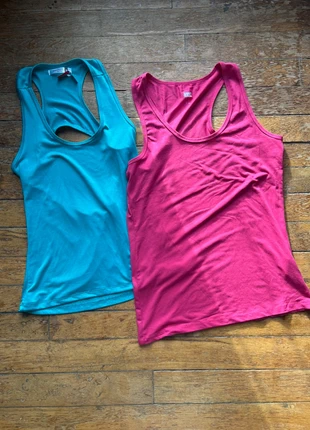 débardeur de sport taille S bleu et rose, état: Neuf sans étiquette, taille: S / 36 / 8, 4,00 €, 4,90 € Protection acheteurs incluse