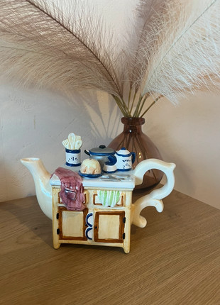Théière originale vintage et kitsch gazonnèrent cuisine colorée vaisselle anglaise parfait état, marque: Vintage, état: Très bon état, 30,00 €, 32,20 € Protection acheteurs incluse