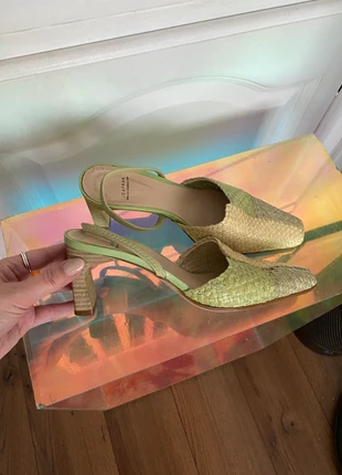 Icafran tressé vintage braided kitten heels shoes escarpins petit talons cuir leather Green vert 36, marque: Icafran, état: Bon état, taille: 36, 5,00 €, 5,95 € Protection acheteurs (Pro) incluse