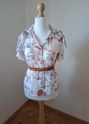 Chemise blanche fluide fleurie LolaLiza taille M 38, marca: LolaLiza, estado: Muy bueno, tamaño: M / 38 / 10, 6,00 €, 7,00 € Protección al comprador Pro incluida